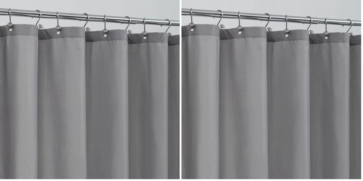 ALYVIA SPRING Waterproof Fabric Shower Curtain or Liner Black, 72x72