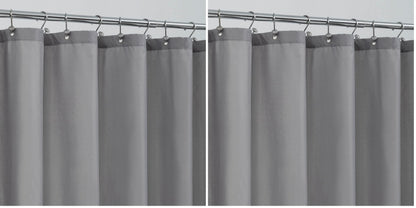 ALYVIA SPRING Waterproof Fabric Shower Curtain or Liner Black, 72x72