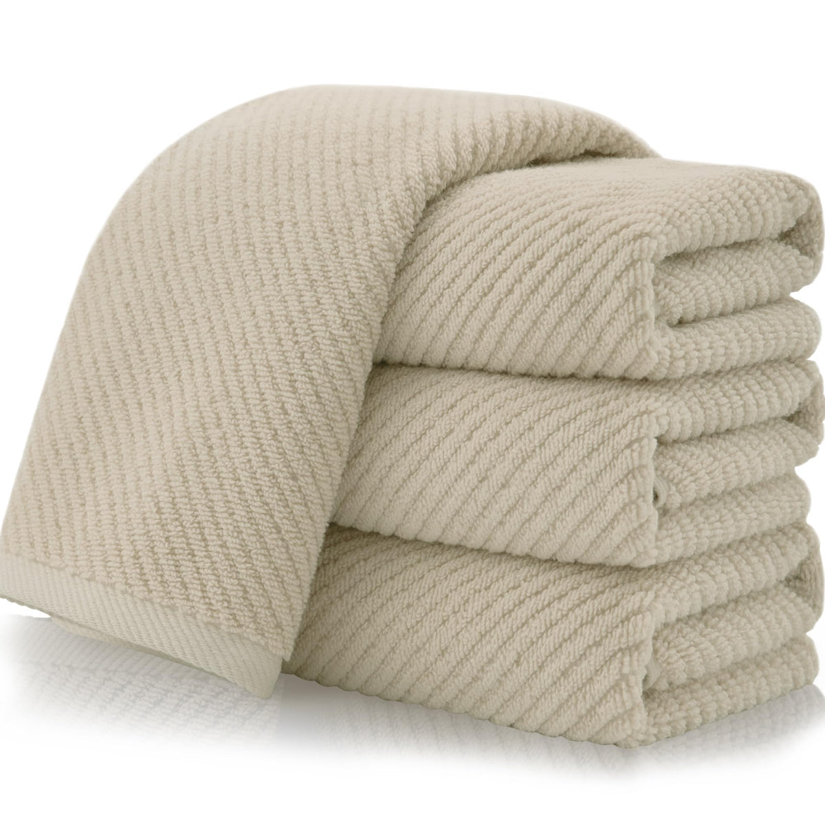 VOOVA & MOVAS 6PC Towel Set, 100% Cotton, Aqua Teal