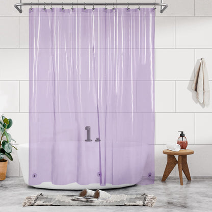 Barossa Design Oeko-tex Certified Shower Curtain Liner Standard Size, Clear