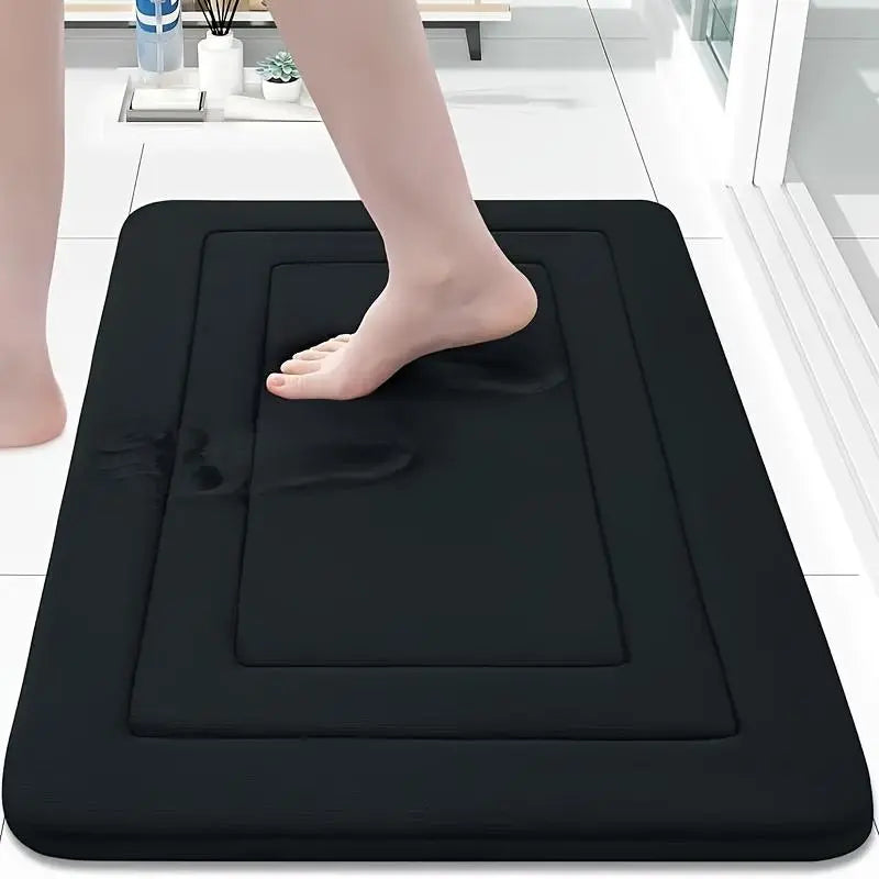 Memory foam bath mat, absorbent non-slip cushion rug, pvc bottom, kitchen sink, office carpet