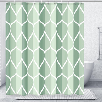 Gelbchu Grey Blend Geometric Shower Curtain for Bathroom, 72x72 Inch