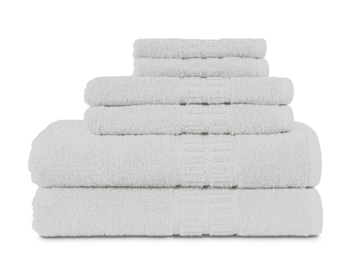 MyPillow MyTowels 6 Piece Towel Set - 100% Cotton Soft Absorbent Towels for Bathroom, 2 Bath Towels, 2 Hand Towels, 2 Washcloths [MyTowels 6-Piece Set, Turquoise]