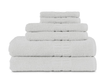 MyPillow MyTowels 6 Piece Towel Set - 100% Cotton Soft Absorbent Towels for Bathroom, 2 Bath Towels, 2 Hand Towels, 2 Washcloths [MyTowels 6-Piece Set, Turquoise]