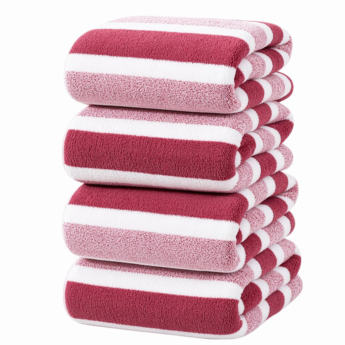 4 Pcs Large Microfiber Bath Towel Set, 34.6" x 67"(Gray)