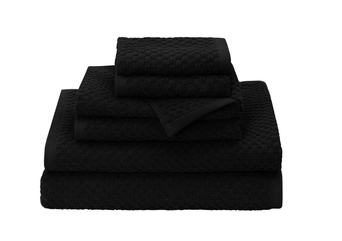 COTTON CRAFT Euro Spa Waffle Weave Bath Towels - Set of 4 Linen Towels