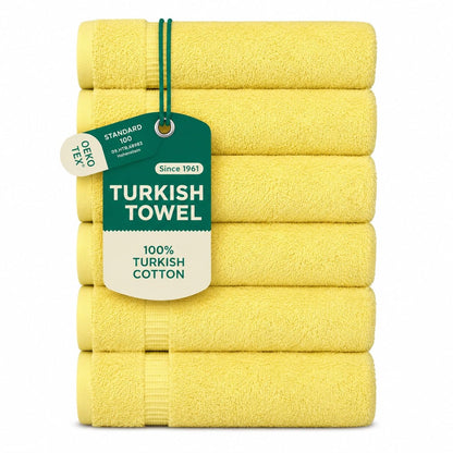 SALBAKOS 4-Piece 100% Turkish Cotton Bath Towels, 27x54 inch, White