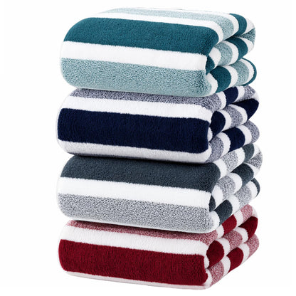 4 Pcs Large Microfiber Bath Towel Set, 34.6" x 67"(Gray)