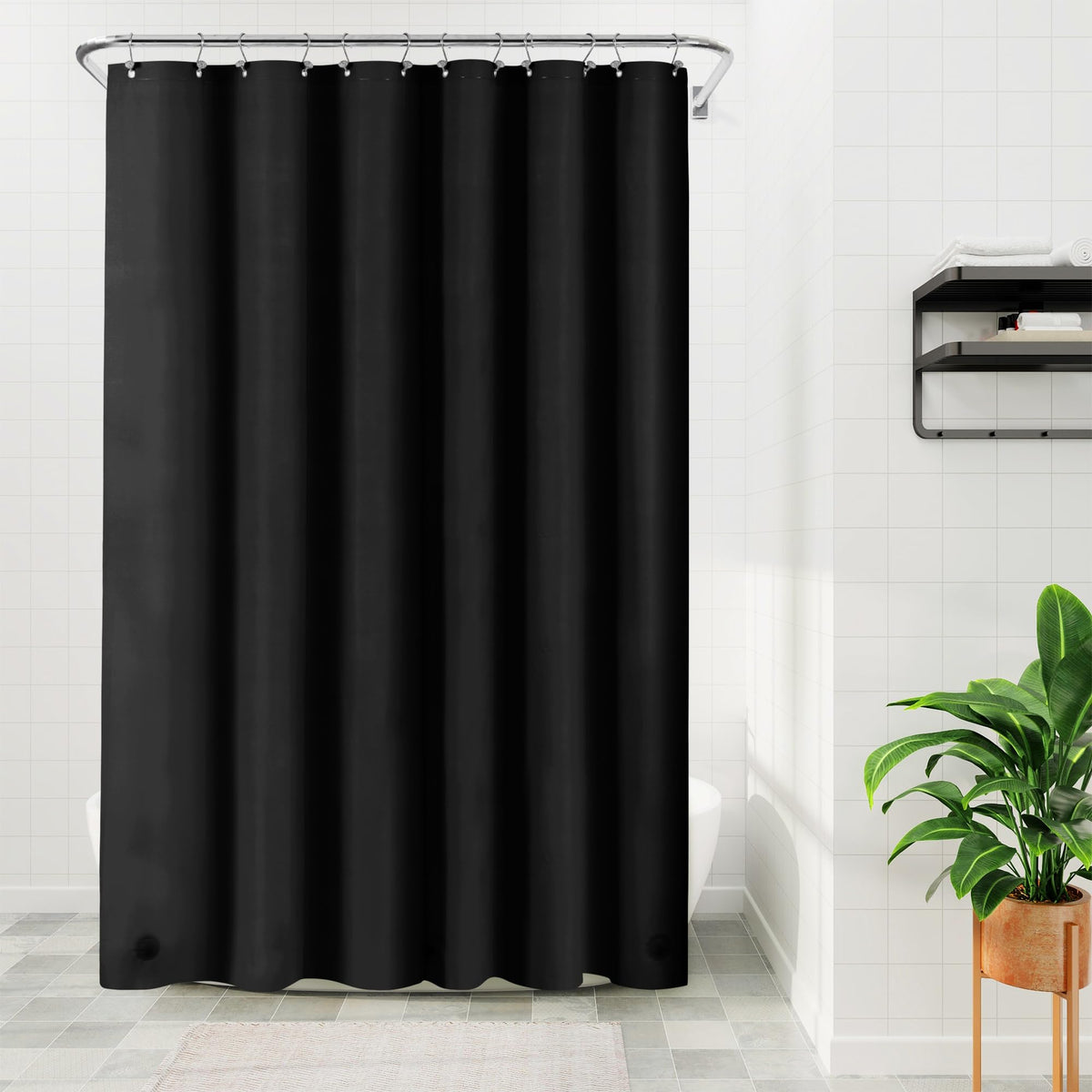 Barossa Design Oeko-tex Certified Shower Curtain Liner Standard Size, Clear