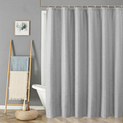 Aiyufeng Moga Sage Green Shower Curtain - 3D Embossed Textured Shower Curtains for Bathroom, Luxury Polyester Cloth Bath Curtain, 72Wx72H, Green