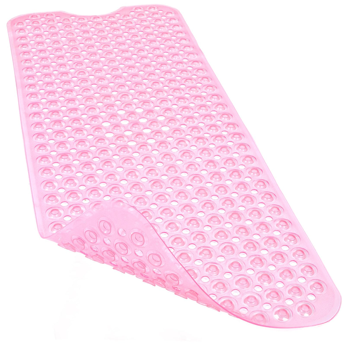 Bathtub and Shower Mats, 40x16 Inch Extra Large Non Slip Soft Bath Tub Mat with Suction Cups and Drain Holes for Bathroom Floor and Keep Tubs Clean, Machine Washable, Black
