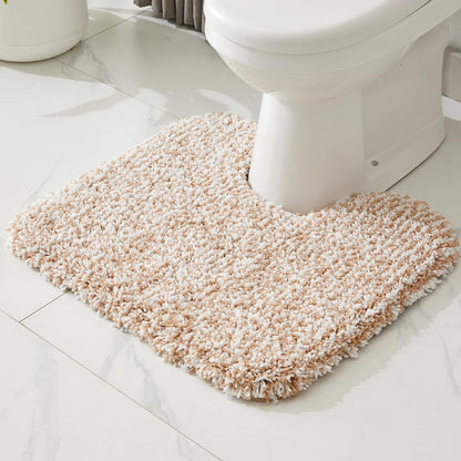 Disolla White Bathroom Rugs 17x24, Microfiber Non-Slip Plush Small Bath Mat