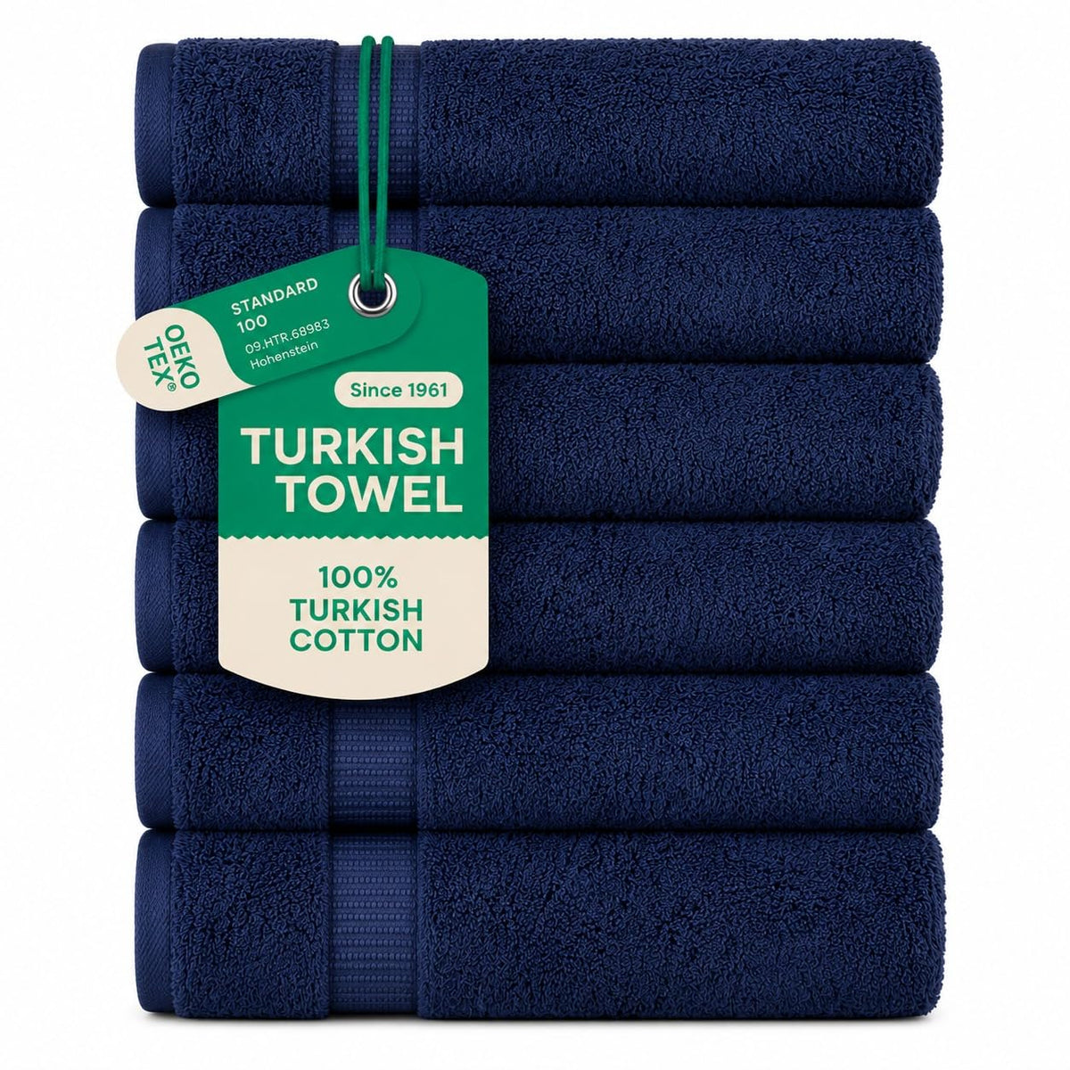SALBAKOS 4-Piece 100% Turkish Cotton Bath Towels, 27x54 inch, White
