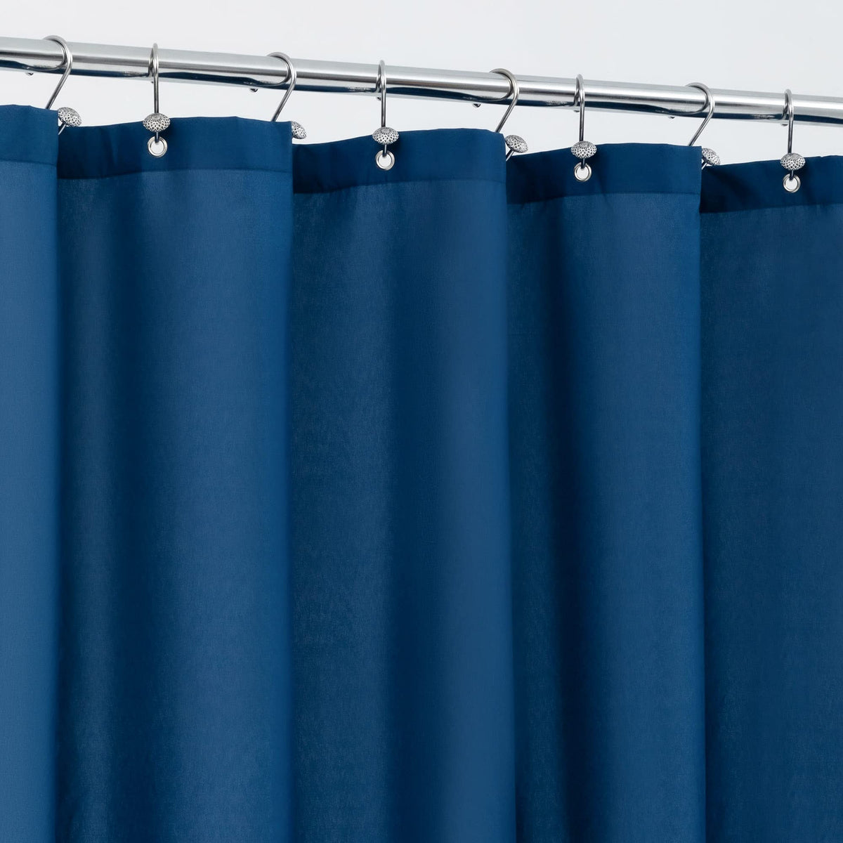ALYVIA SPRING Waterproof Fabric Shower Curtain or Liner Black, 72x72