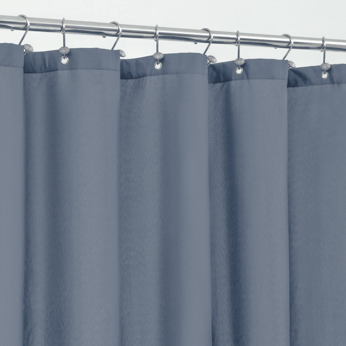 ALYVIA SPRING Waterproof Fabric Shower Curtain or Liner Black, 72x72