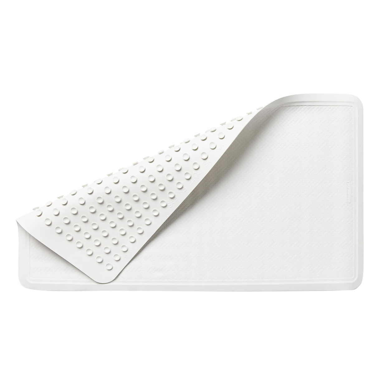 Rubbermaid Commercial Products Bath Tub and Shower Mat, 36-Inch X 18-Inch, White, Extra Long, Machine Washable, Safti-Grip Non-Slip Bathroom Mat with Suction Cups for Home/Hotel/Shower/Bathtub