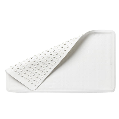 Rubbermaid Commercial Products Bath Tub and Shower Mat, 36-Inch X 18-Inch, White, Extra Long, Machine Washable, Safti-Grip Non-Slip Bathroom Mat with Suction Cups for Home/Hotel/Shower/Bathtub