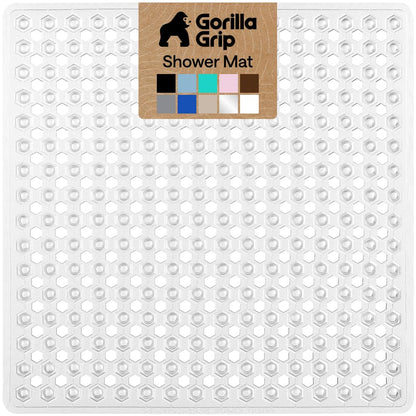 GORILLA GRIP Bath Tub Shower Mat, Bathtub Floor Liner, 35x16 White