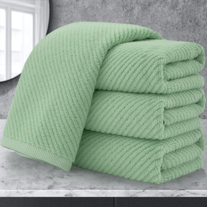 VOOVA & MOVAS 6PC Towel Set, 100% Cotton, Aqua Teal