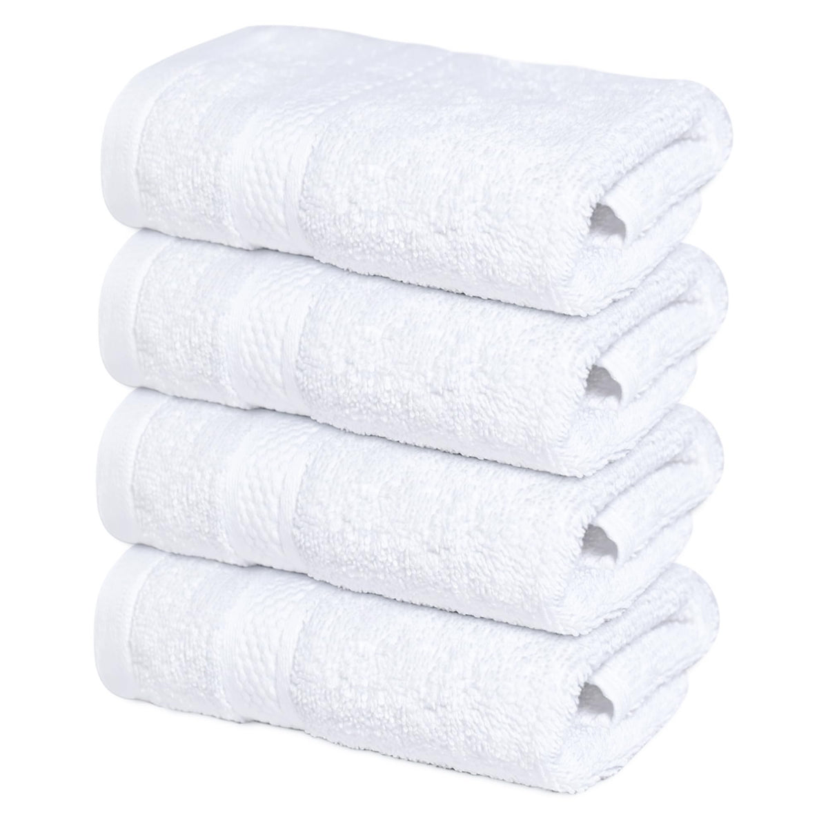 Infinitee Xclusives 100% Ring-Spun Cotton Bath Towels for Bathroom - Pack 4
