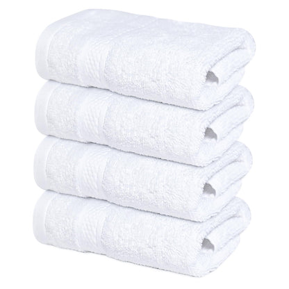 Infinitee Xclusives 100% Ring-Spun Cotton Bath Towels for Bathroom - Pack 4