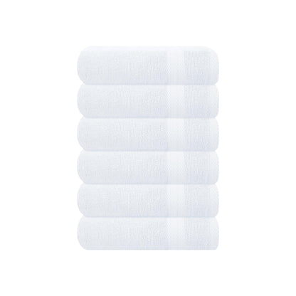 GLAMBURG Ultra Soft 8-Piece Towel Set - 100% Pure Ringspun Cotton, Contains 2 Oversized Bath Towels 27x54, 2 Hand Towels 16x28, 4 Wash Cloths 13x13 - Ideal for Everyday use, Hotel & Spa - Pink
