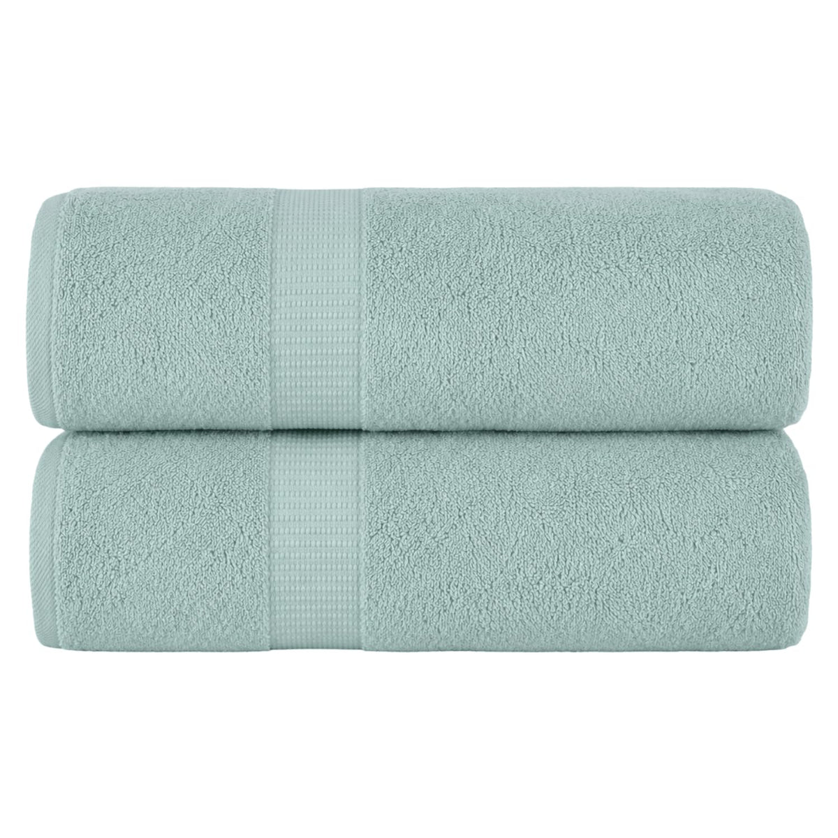 SALBAKOS 4-Piece 100% Turkish Cotton Bath Towels, 27x54 inch, White