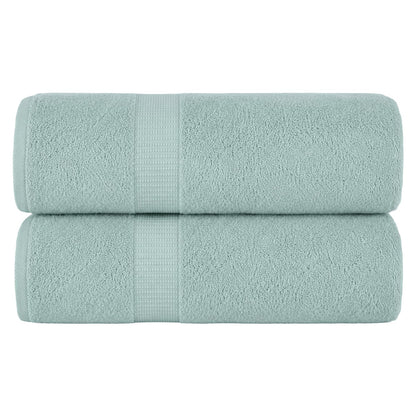 SALBAKOS 4-Piece 100% Turkish Cotton Bath Towels, 27x54 inch, White