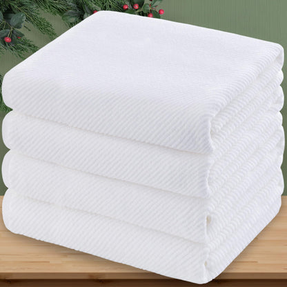 VOOVA & MOVAS 6PC Towel Set, 100% Cotton, Aqua Teal