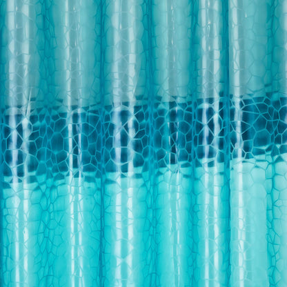 Bostofy Waterproof Shower Curtain Liner 8G EVA Thick Shower Curtain with Heavy Duty 3 Bottom Magnets, Shower Liner for Shower Stall, Bathtubs, 3D Pebble Pattern, 72 x 72,12 Hooks