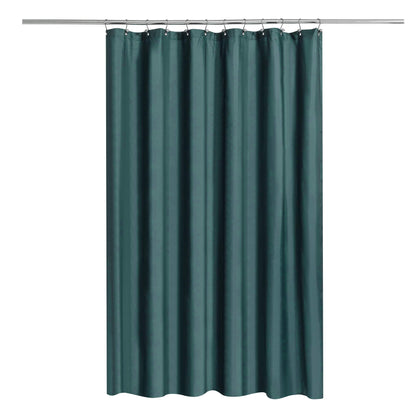 N&Y HOME Fabric Shower Curtain Liner with Magnets Standard Size, White
