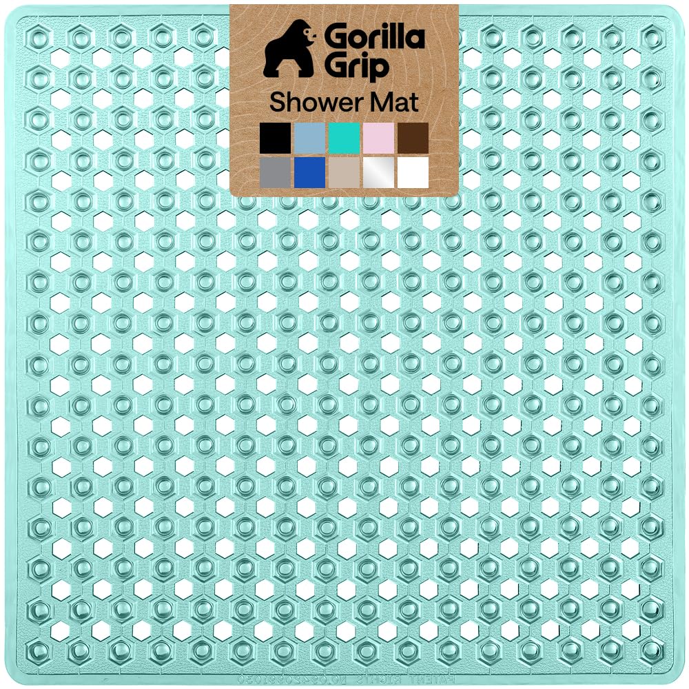 GORILLA GRIP Bath Tub Shower Mat, Bathtub Floor Liner, 35x16 White