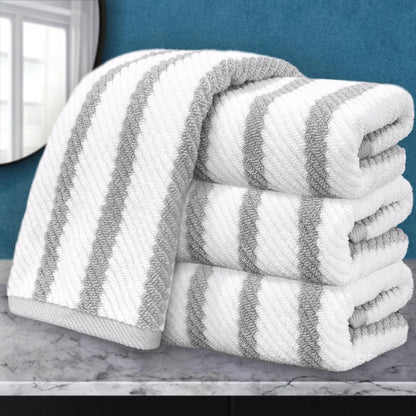 VOOVA & MOVAS 6PC Towel Set, 100% Cotton, Aqua Teal