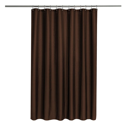 N&Y HOME Fabric Shower Curtain Liner with Magnets Standard Size, White