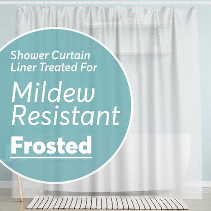 BigFoot Clear Shower Curtain - 72x72 Odorless Plastic with Magnets, Washable Long Bathroom Curtain - Premium PEVA Waterproof Bath Curtain, Rust-Proof Bathroom Essentials