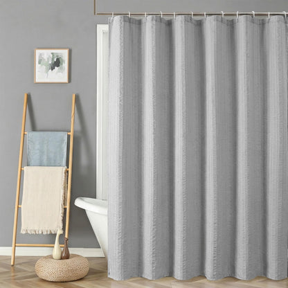 Aiyufeng Moga Sage Green Shower Curtain - 3D Embossed Textured Shower Curtains for Bathroom, Luxury Polyester Cloth Bath Curtain, 72Wx72H, Green