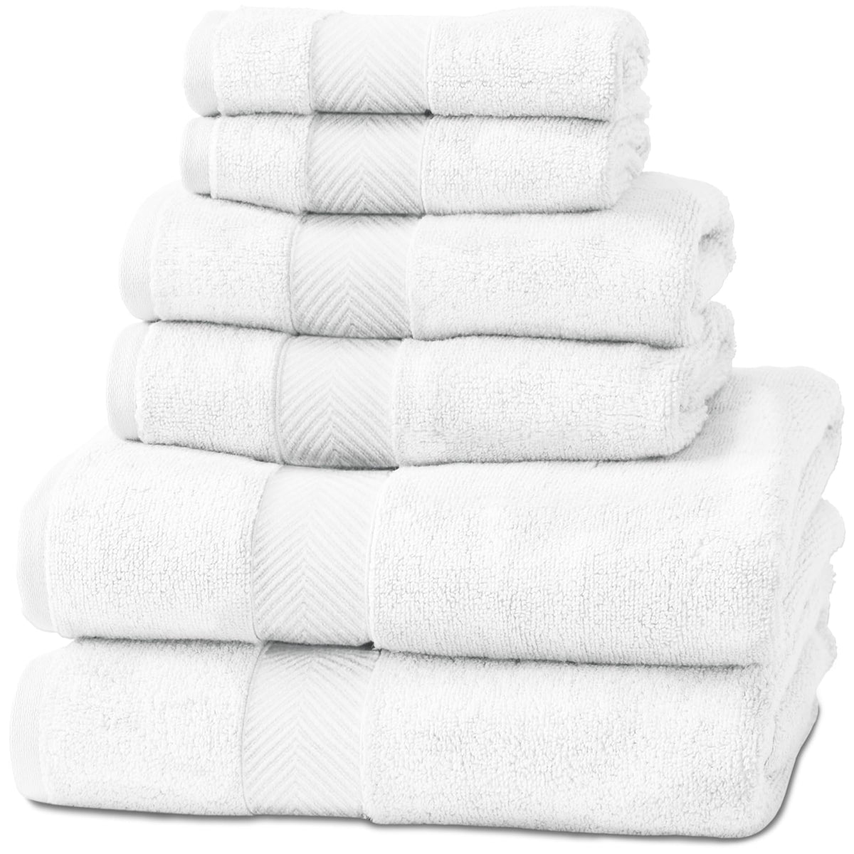 Viscose from Bamboo Bath Towels Set of 6 - Extra Plush 700 GSM Quick Dry Cotton Blend for Luxury Bathroom Comfort - Super Soft, Large, Absorbent - Mist