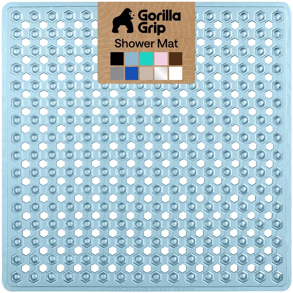 GORILLA GRIP Bath Tub Shower Mat, Bathtub Floor Liner, 35x16 White