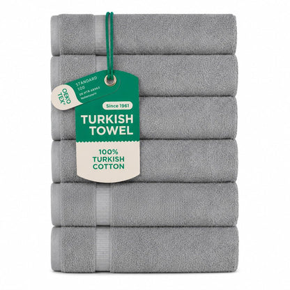 SALBAKOS 4-Piece 100% Turkish Cotton Bath Towels, 27x54 inch, White