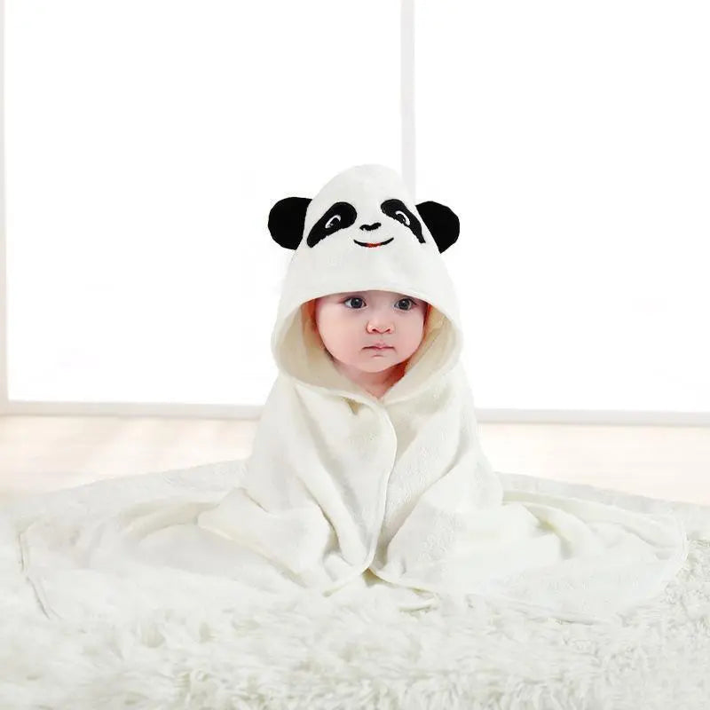 Premium Ultra Soft Absorbent Bath Towel 31.5×31.5 Inch / 80×80cm, Breathable Adorable Animal Pattern Towel, Multi-Purpose All-Season Essential