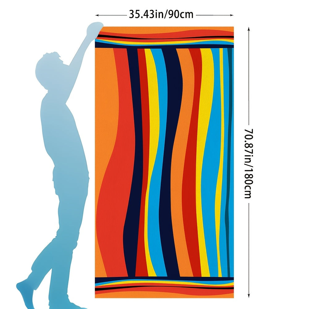 Fast-Dry Suitable for Swimming Pool Towel - Oversized Bath & Beach Towels with Diagonal Texture, Quick-Dry Suitable for Poolside, Bathing, Showering, Machine Washable for &
