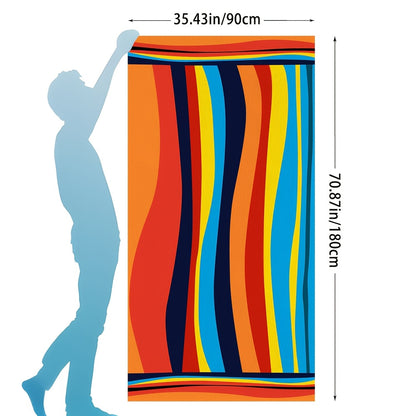 Fast-Dry Suitable for Swimming Pool Towel - Oversized Bath & Beach Towels with Diagonal Texture, Quick-Dry Suitable for Poolside, Bathing, Showering, Machine Washable for &