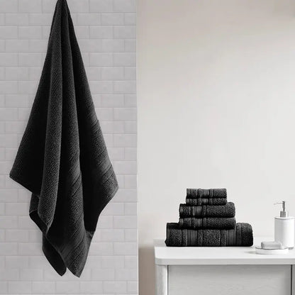 6 Piece Set Cotton Quick Dry Bath Towel