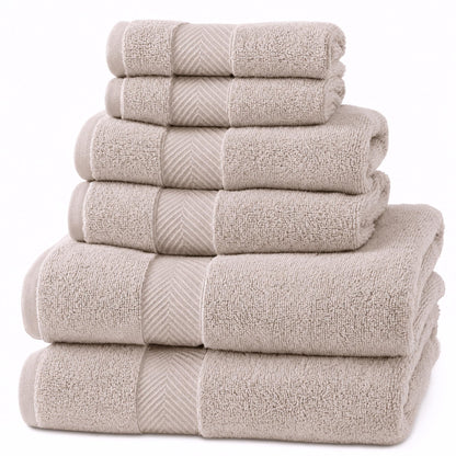 Viscose from Bamboo Bath Towels Set of 6 - Extra Plush 700 GSM Quick Dry Cotton Blend for Luxury Bathroom Comfort - Super Soft, Large, Absorbent - Mist