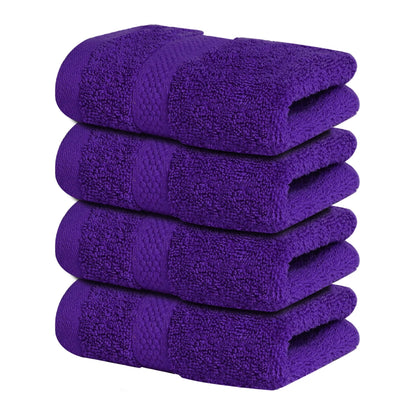 Infinitee Xclusives 100% Ring-Spun Cotton Bath Towels for Bathroom - Pack 4