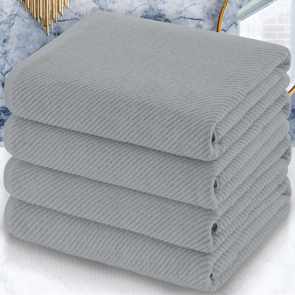 VOOVA & MOVAS 6PC Towel Set, 100% Cotton, Aqua Teal