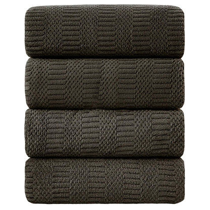 Ycosy 8-Piece Bath Towels Set,2 Oversized Bath Sheet,2 Hand Towels and 4 Washcloths - 600 GSM Soft Microfiber Highly Absorbent Quick Dry Shower Towel Collection for Bathroom Hotel and Spa,Mint Green