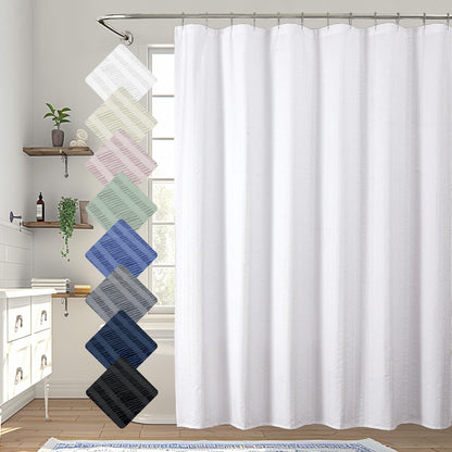 Aiyufeng Moga Sage Green Shower Curtain - 3D Embossed Textured Shower Curtains for Bathroom, Luxury Polyester Cloth Bath Curtain, 72Wx72H, Green