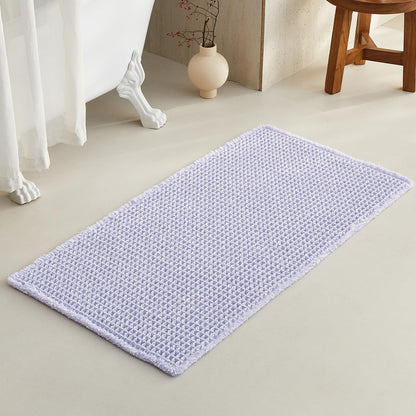 TYUU Waffle Bath Mat, Boho Bathroom Rugs Non Slip Washable, 30x20 Khaki