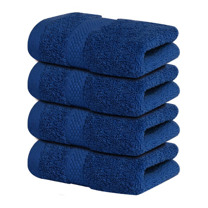 Infinitee Xclusives 100% Ring-Spun Cotton Bath Towels for Bathroom - Pack 4
